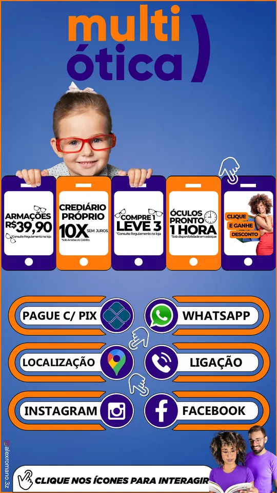 Cartão digital Multi Ótica