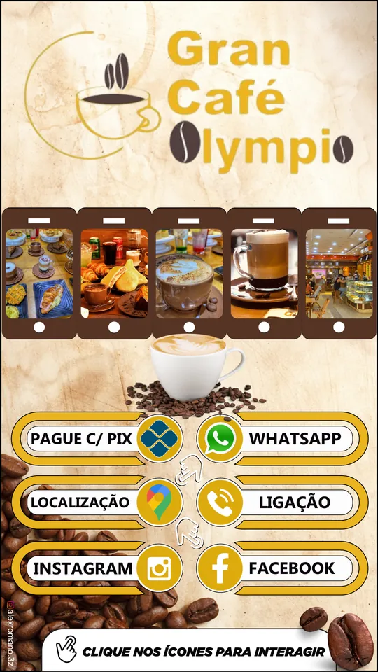 Cartão digital Gran Café Olympio